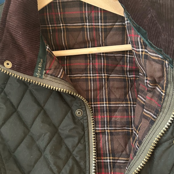 NWOT Oxford Blue Barbour Quilted Vest Made in England Women's S - Picture 5 of 5